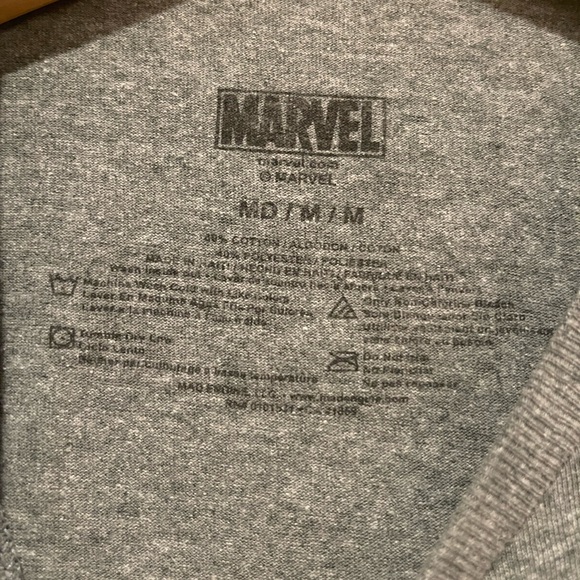 Marvel Avengers Comic Book Tee Shirt Gray Size Medium - Picture 2 of 3